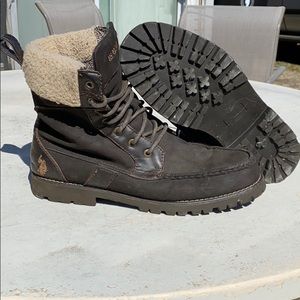 Polo Boots High Top Faux Fur Ankles